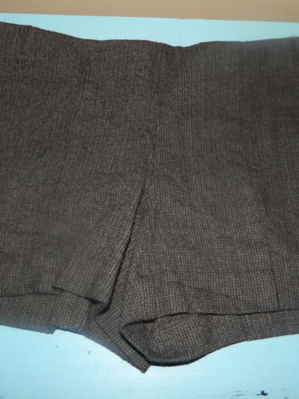 Theory Virgin Wool Side Zip Dress Shorts Sz 10 (WW-12)